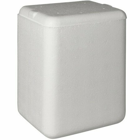 PLASTILITE Insulated Foam Cooler 7 3/4'' x 5 3/4'' x 10 1/2'' - 1 1/2'' Thick 451TK9PLT